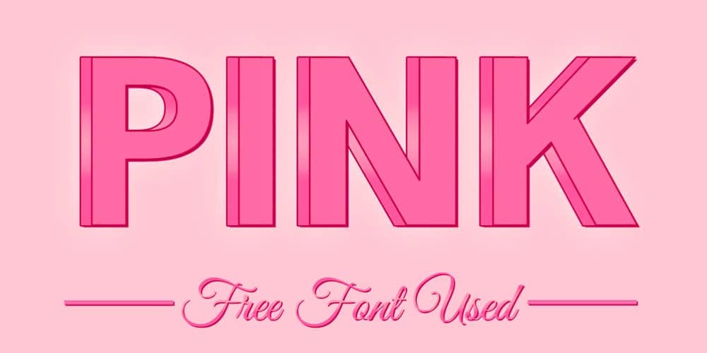Latest Free Photoshop Text Styles & Effects 205 Free 3D Pink Femenine Text Effect PSD