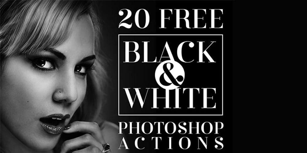 Latest Free Photoshop Actions 75 Free Black & White Photoshop Actions