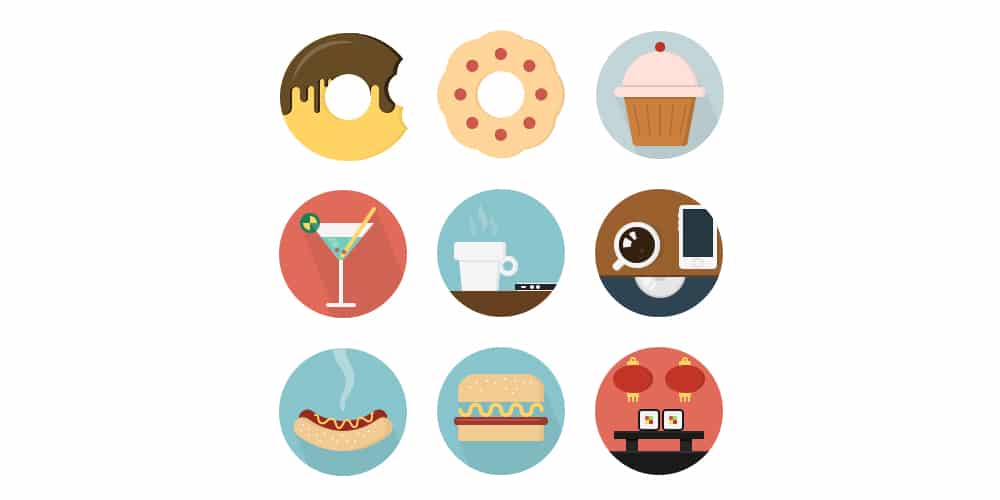 Latest Free Web Elements From February 2015 50 Free Food and Drink Icons