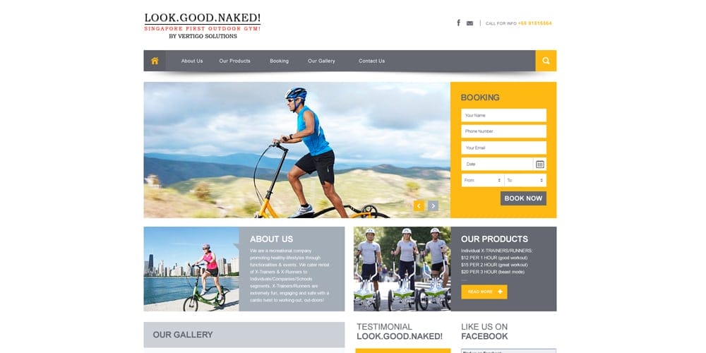 Free Health and Sport Web Template PSD