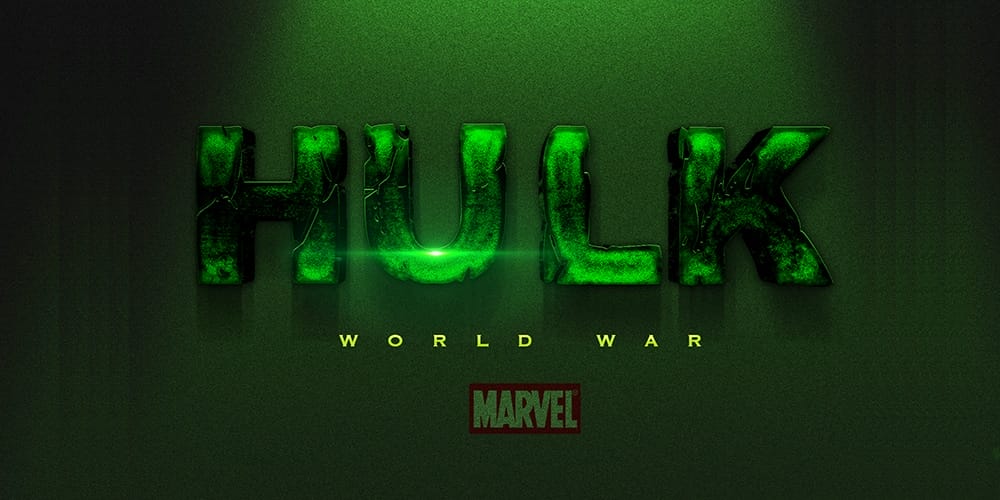 Latest Free Photoshop Text Styles & Effects 175 Free Hulk Text Style PSD