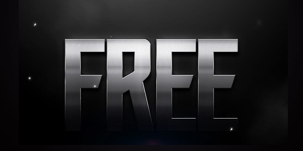 Latest Free Photoshop Text Styles & Effects 163 Free Metal Text Effects