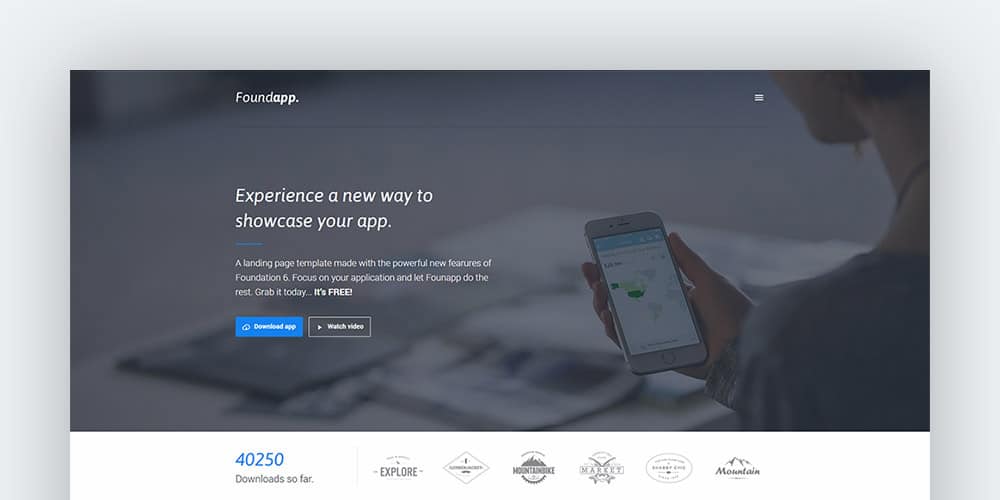 Best Free Web Templates 2023 291 Free Mobile App Landing Page