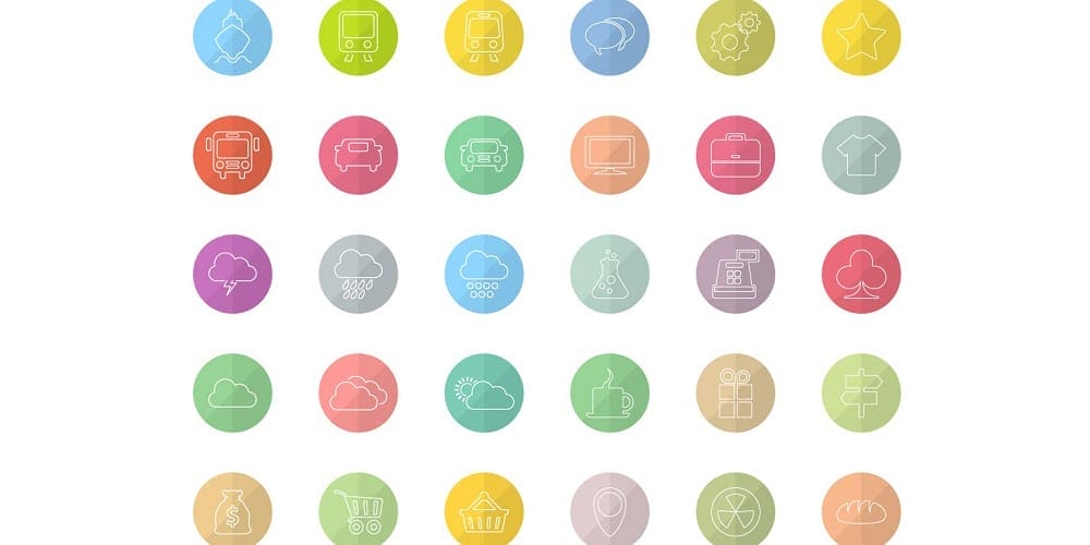 Latest Free Web Elements From February 2015 52 Free Outline Vector Icons