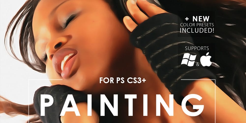 Latest Free Photoshop Actions 112 Free Realistic Painting Photoshop Action