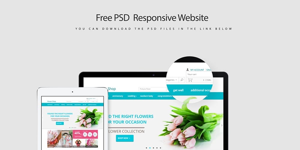 Best Free Web Templates 2023 86 Free Responsive Web Template PSD for E Commerce