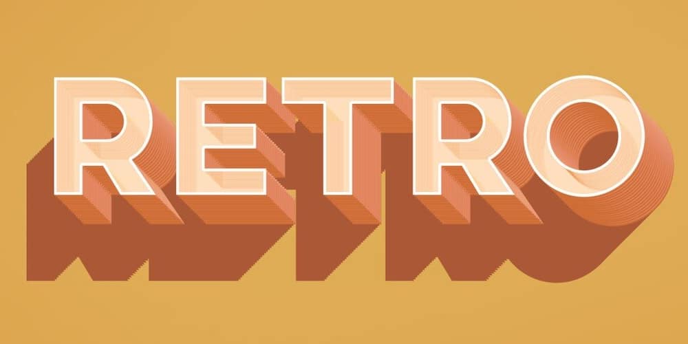 Free Retro Text Effect