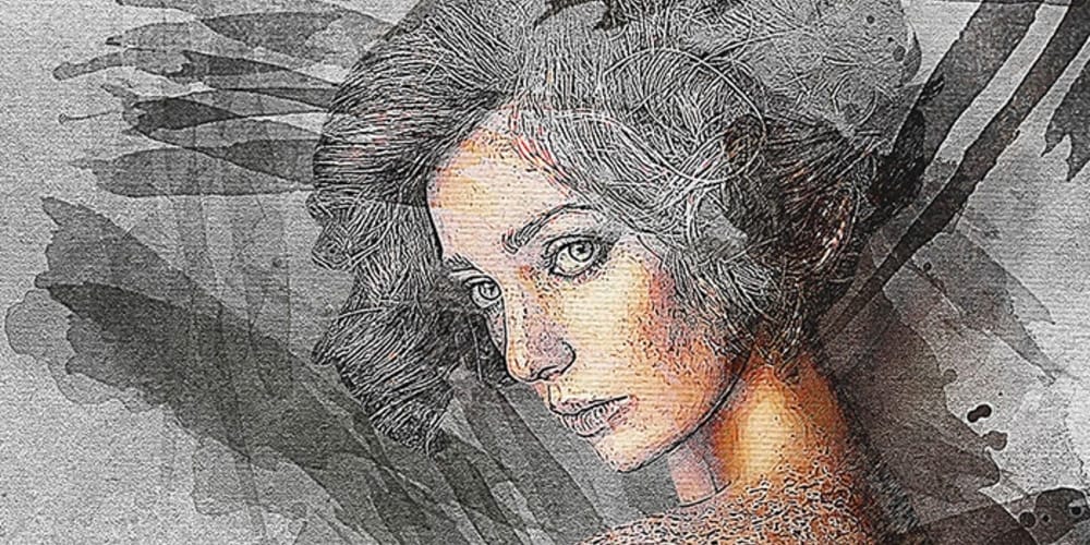 Latest Free Photoshop Actions 187 Free Splatter Canvas Photoshop Action