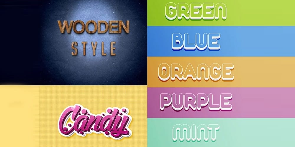 Latest Free Photoshop Text Styles & Effects 148 Free Text Effect in PSD