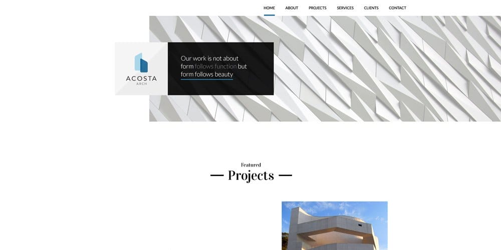 Free Web Template for Architecture Office