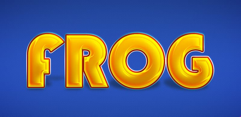 Latest Free Photoshop Text Styles & Effects 249 Frog Text Style PSD