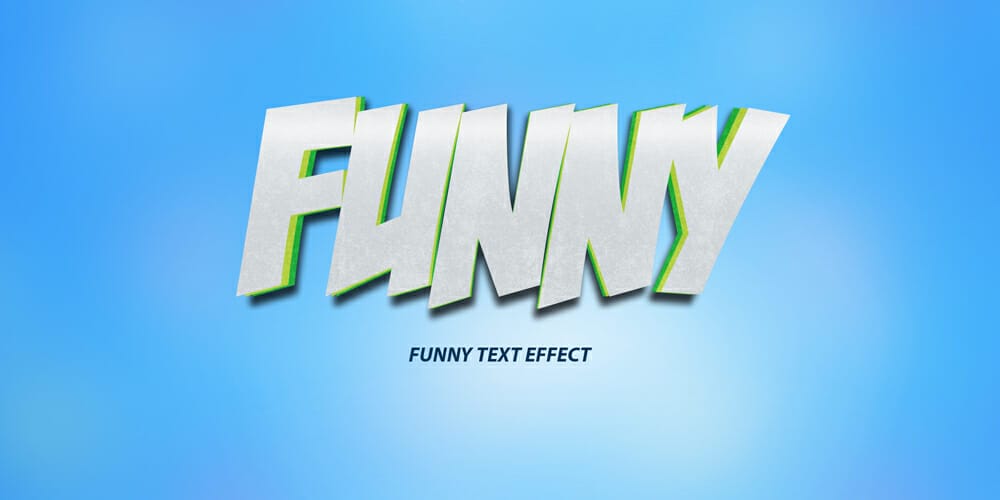 Latest Free Photoshop Text Styles & Effects 205 Funny Cartoon Text Effect