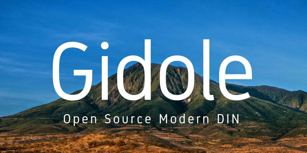 Latest Free Web Elements From February 2015 63 Gidole Typeface