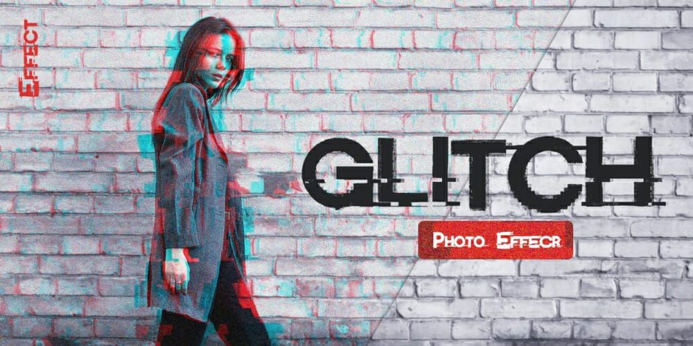 Latest Free Photoshop Actions 44 Glitch Photoshop Action