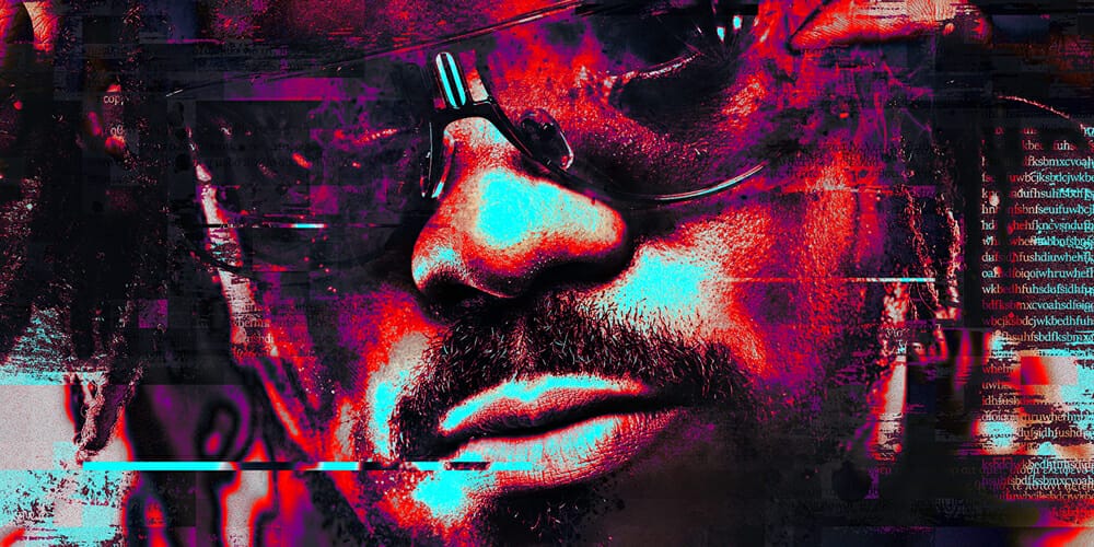 Latest Free Photoshop Actions 274 Glitch Photoshop Template