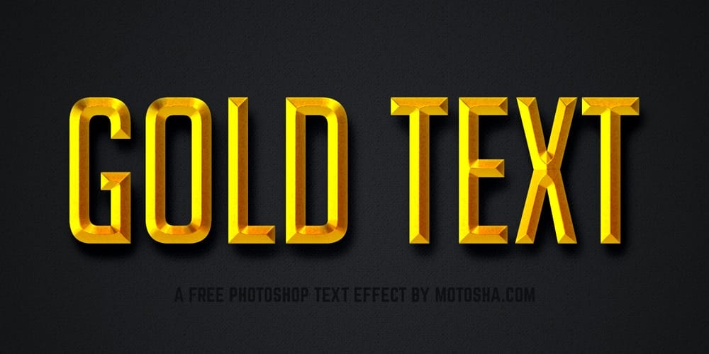 Latest Free Photoshop Text Styles & Effects 148 Gold Text Effect PSD