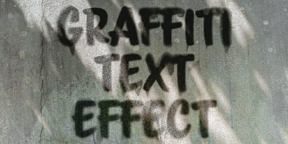 Latest Free Photoshop Text Styles & Effects 71 Graffiti Text Effect