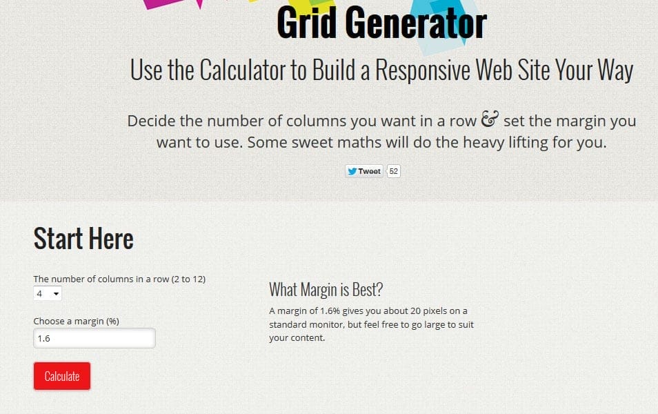 Converters and Calculators for Responsive Design, Color, Typography, Grid, Pixel Density 23 Grid Generator