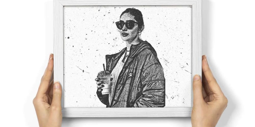 Latest Free Photoshop Actions 93 Grunge Ink Art Photoshop Action