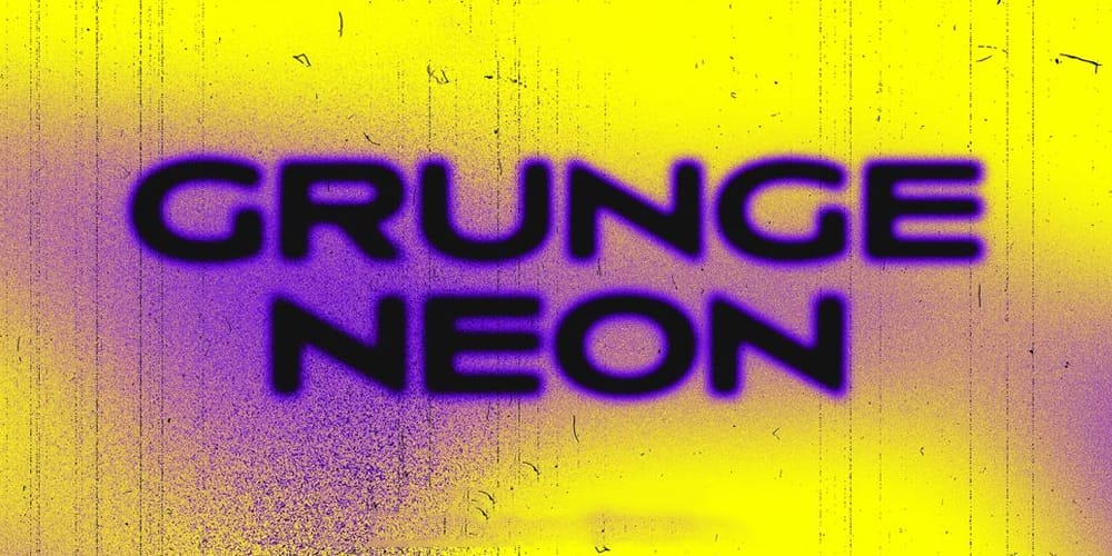 Grunge Neon Text Effect