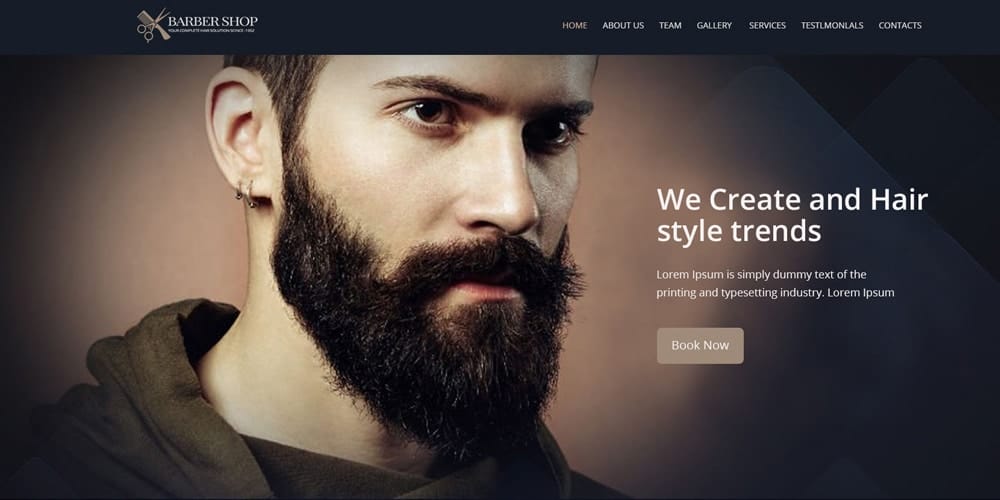 Best Free Web Templates 2023 333 Hair Salon Website Template