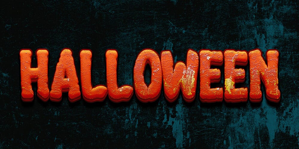 Latest Free Photoshop Text Styles & Effects 84 Halloween Photoshop Text Effect