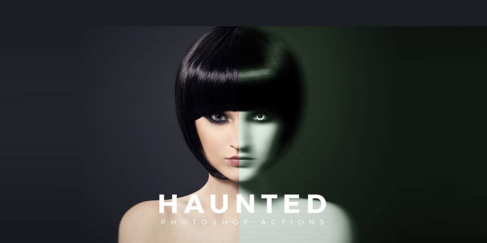Latest Free Photoshop Actions 286 Haunted Photoshop Action