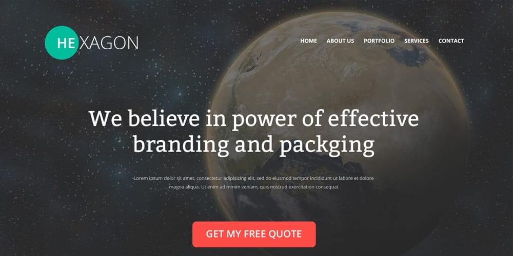 Best Free Web Templates 2023 46 Hexagon