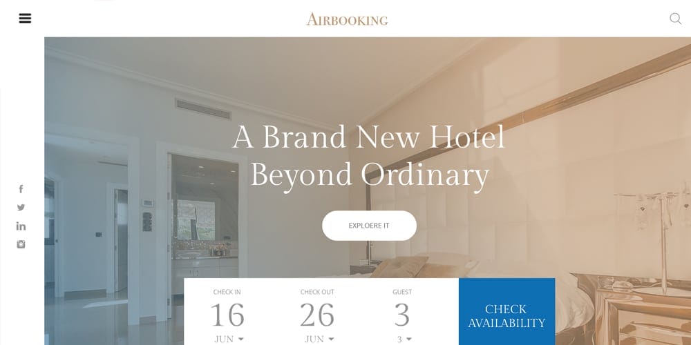Best Free Web Templates 2023 190 Hotel Booking Web Template PSD