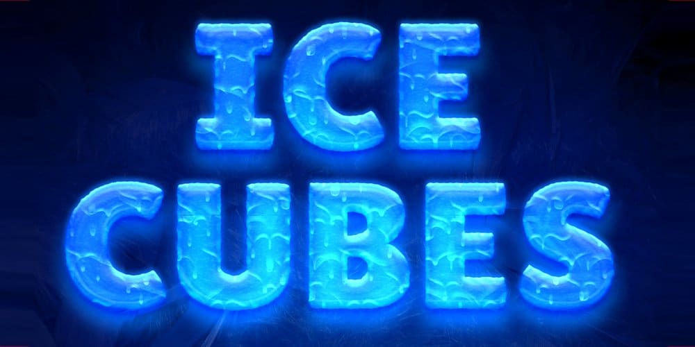 Latest Free Photoshop Text Styles & Effects 206 Ice Cubes Text Style PSD