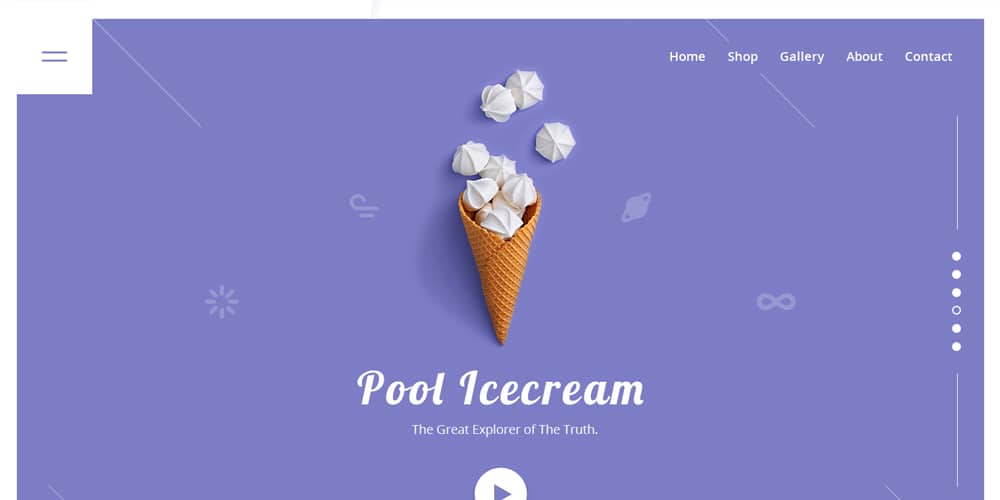 Best Free Web Templates 2023 106 Icecream Landing Page PSD