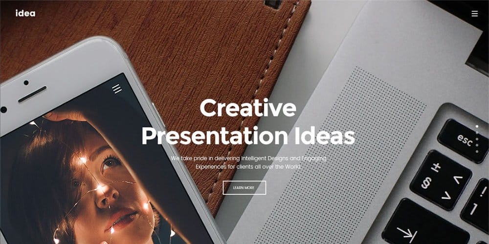  Idea Free Landing Page Template PSD