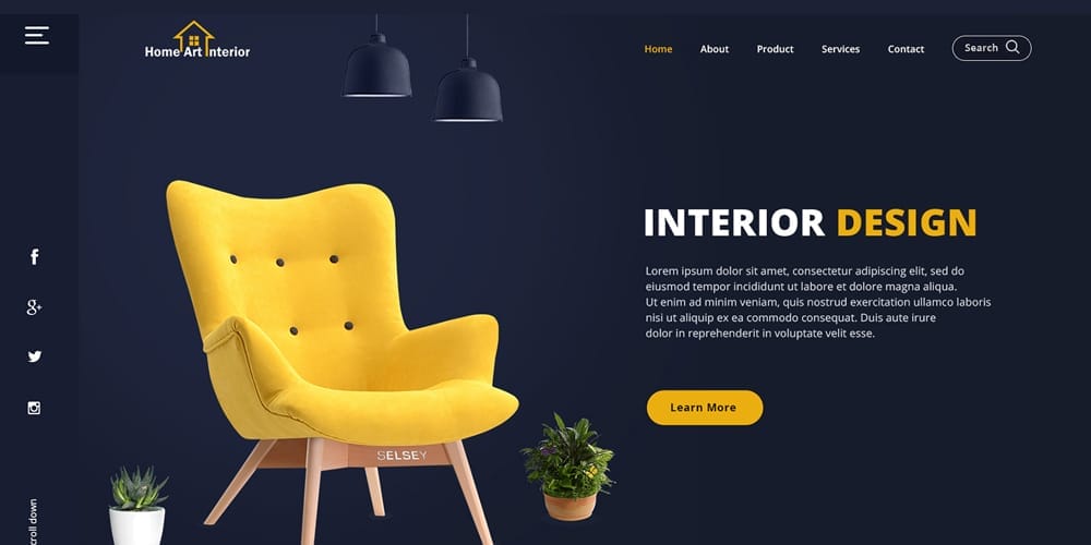 Interior Design Website Templates