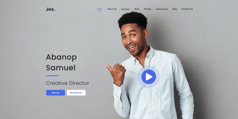 Best Free Web Templates 2023 12 JOS Creative Portfolio Template