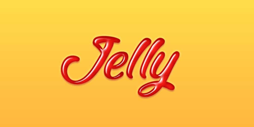 Latest Free Photoshop Text Styles & Effects 186 Jelly Text Effect PSD
