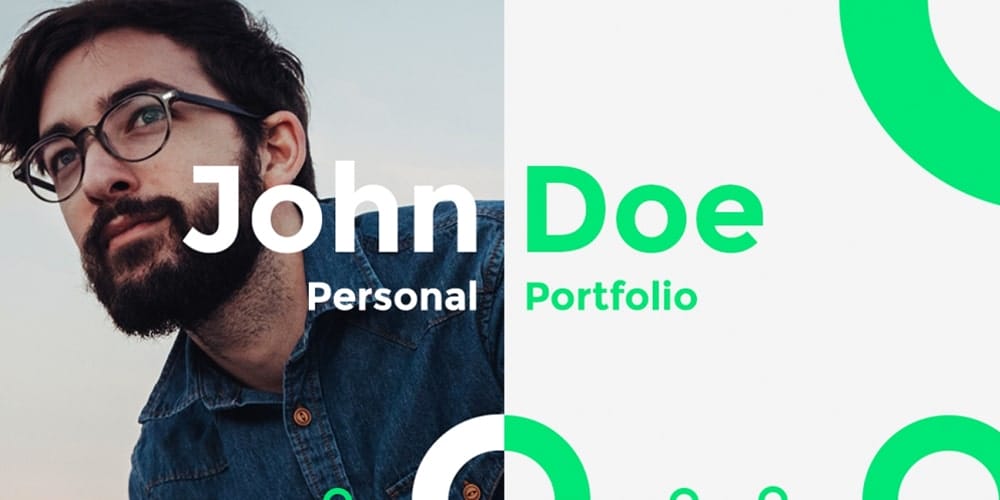 John Doe Free Portfolio Template PSD