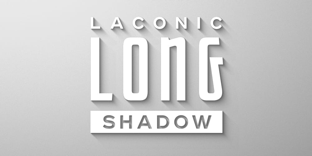 Latest Free Photoshop Actions 196 Laconic Long Shadow Action