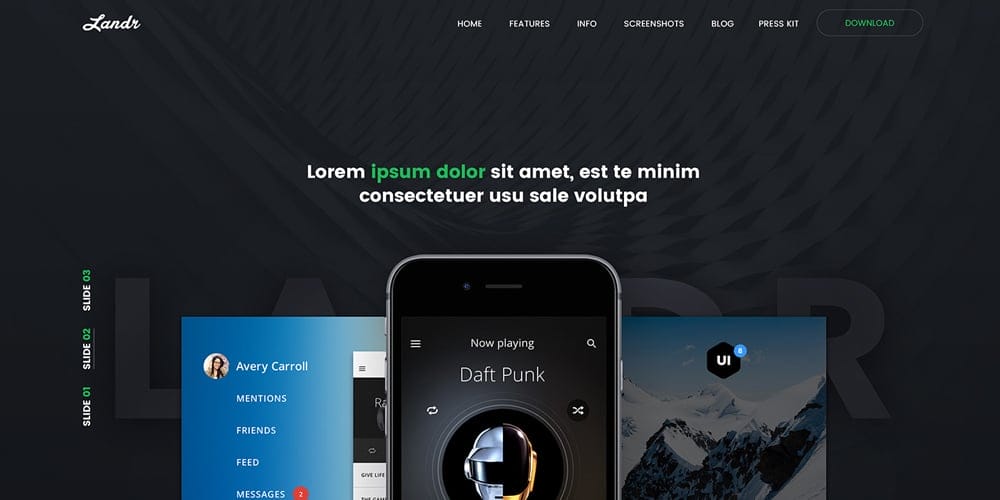 Best Free Web Templates 2023 130 landr