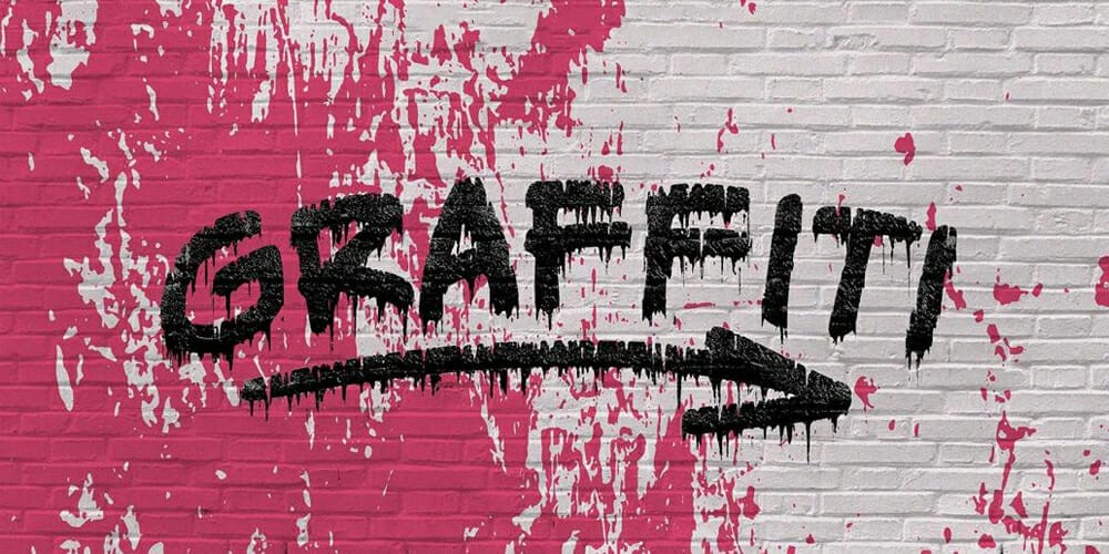 Latest Free Photoshop Text Styles & Effects 61 Leaking Graffity Text Effect