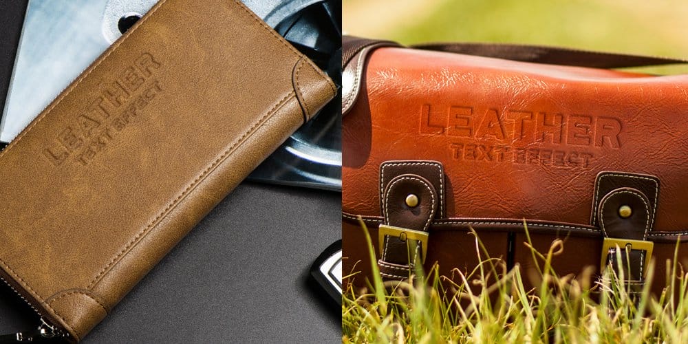 Latest Free Photoshop Text Styles & Effects 215 Leather Text Effect PSD