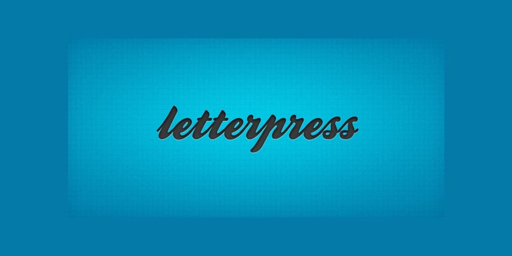 Latest Free Photoshop Text Styles & Effects 193 Letterpress Photoshop Layer Style