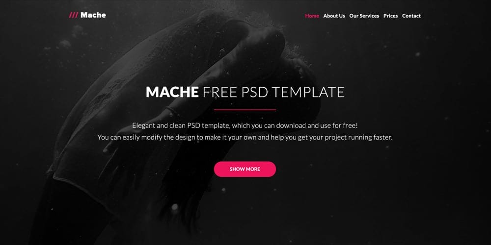 Best Free Web Templates 2023 307 Mache Web Template PSD