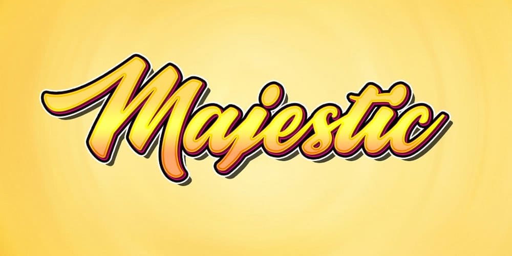 Latest Free Photoshop Text Styles & Effects 178 Majestic Text Effect PSD