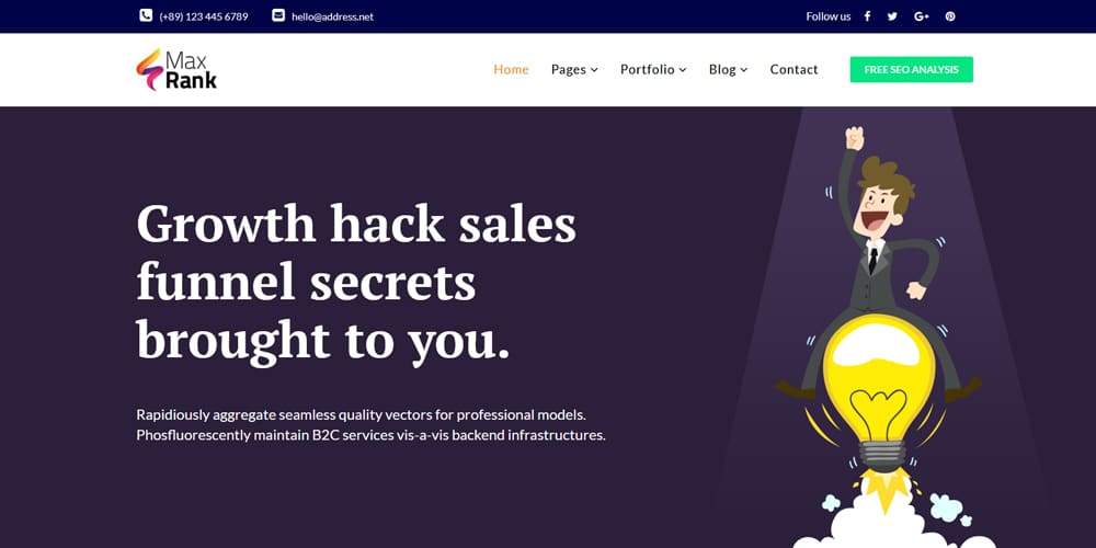 Best Free Web Templates 2023 254 Max Rank HTMLTemplate for Marketers