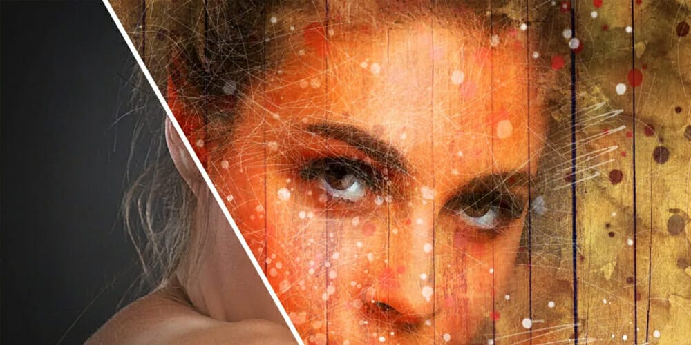 Latest Free Photoshop Actions 110 Michelangelo Painting Photoshop Action