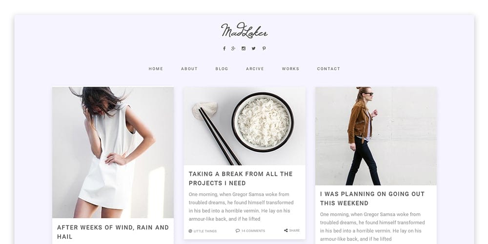 Best Free Web Templates 2023 297 Midloker Personal Blog Template