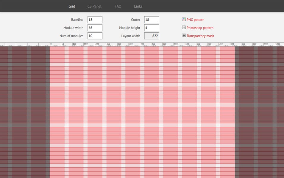 Modular Grid Pattern