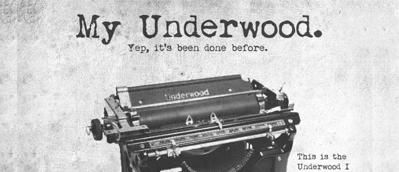 My Underwood font 