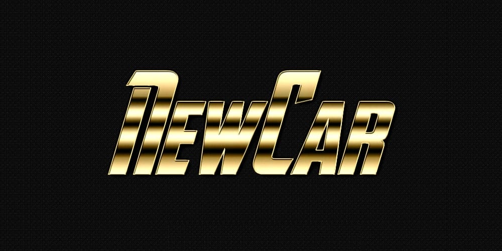 Latest Free Photoshop Text Styles & Effects 190 New Car Metal Text Style PSD