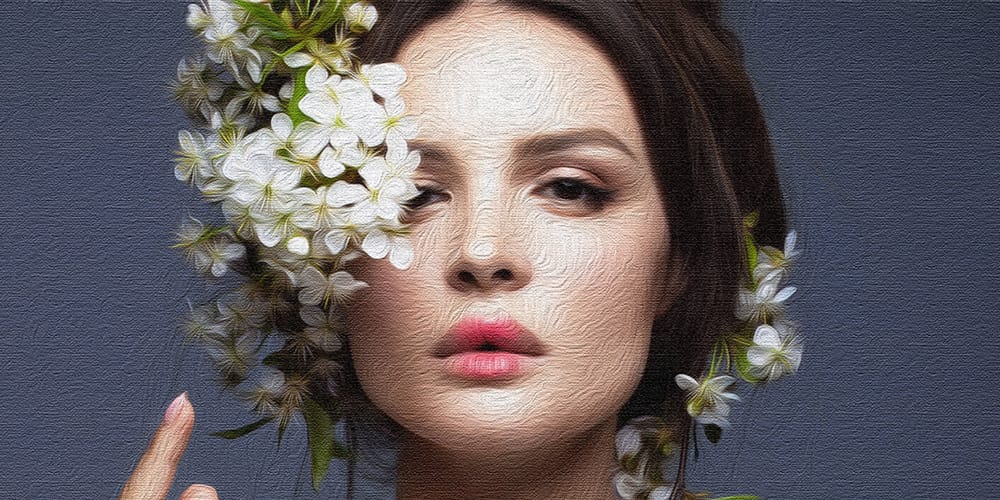 Latest Free Photoshop Actions 116 Oil Paint Photoshop Action